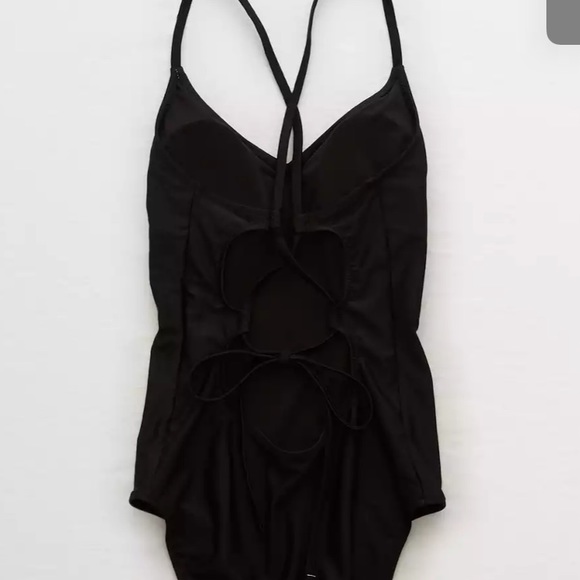 NWT XL long Aerie strappy back 1 piece swimsuit - Picture 4 of 6